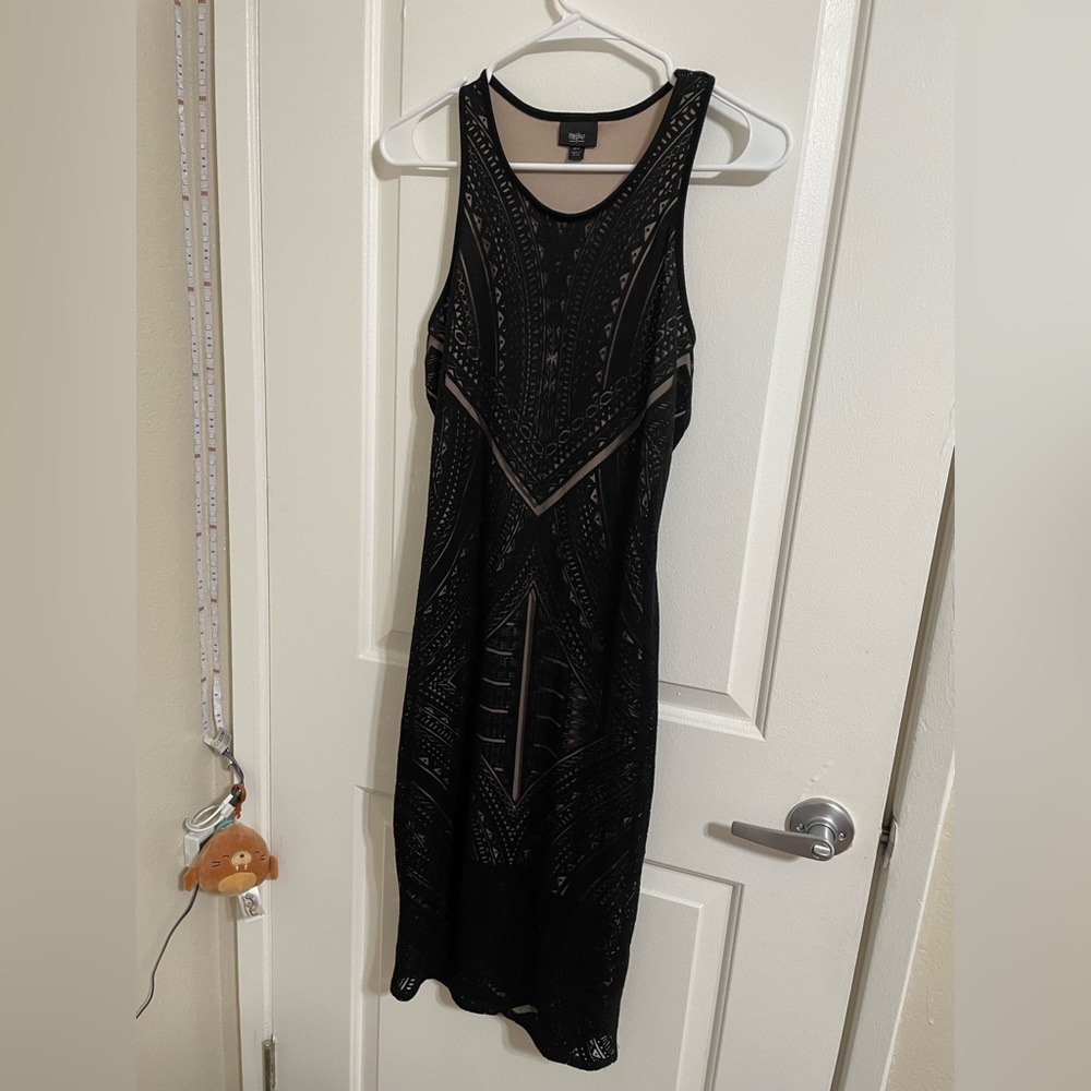 Black and nude dress
